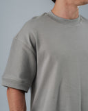 Camiseta Básica Oversize Gris - 300 Gramos