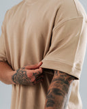 Camiseta Básica Oversize Taupé - 300 Gramos