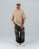 Camiseta Básica Oversize Taupé - 300 Gramos