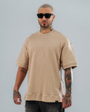 Camiseta Básica Oversize Taupé - 300 Gramos
