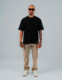 Camiseta Básica Regular Negra - 300 Grs