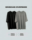 Duo Pack Camisas Básicas Oversize Neutro